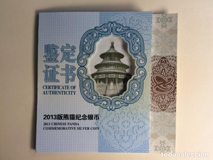 Monedas antiguas de Asia: Panda 5 oz de plata de 2013 - Foto 3