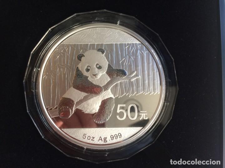 Monedas antiguas de Asia: Panda 5 oz de plata de 2014 - Foto 1