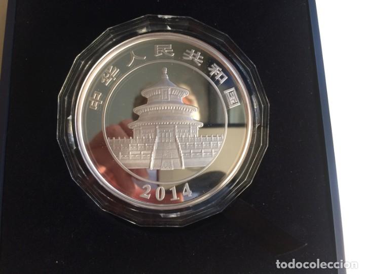 Monedas antiguas de Asia: Panda 5 oz de plata de 2014 - Foto 2