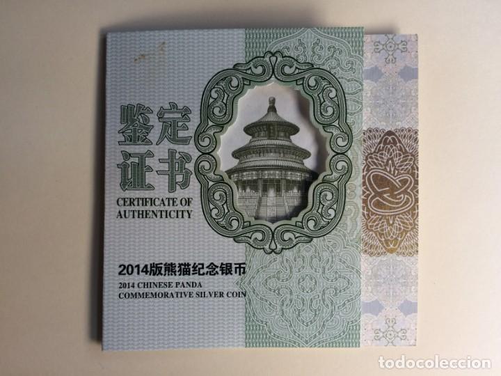 Monedas antiguas de Asia: Panda 5 oz de plata de 2014 - Foto 3