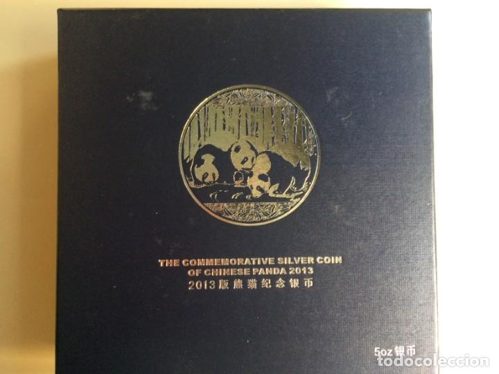 Monedas antiguas de Asia: Panda 5 oz de plata de 2013 - Foto 5