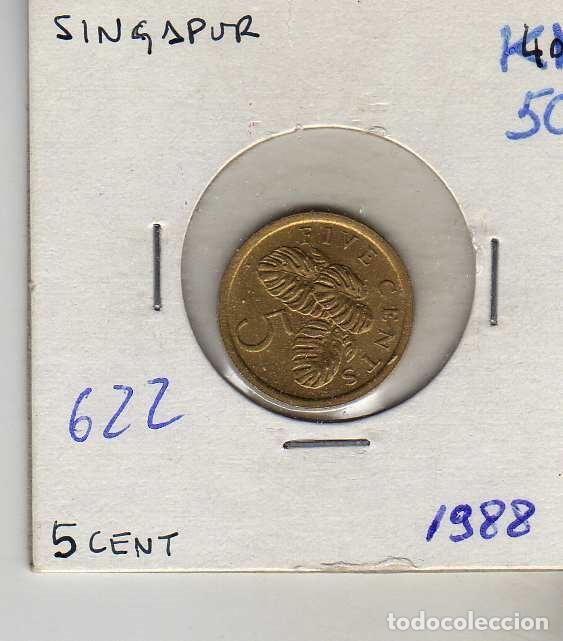 Monedas antiguas de Asia: SINGAPUR 5 CENTIMOS 1988 - Foto 1
