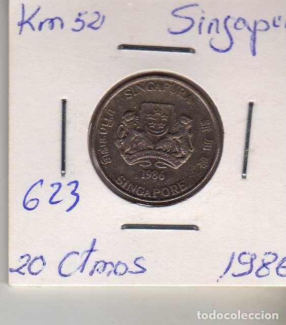Monedas antiguas de Asia: SINGAPUR 20 CENTIMOS 1986 - Foto 1