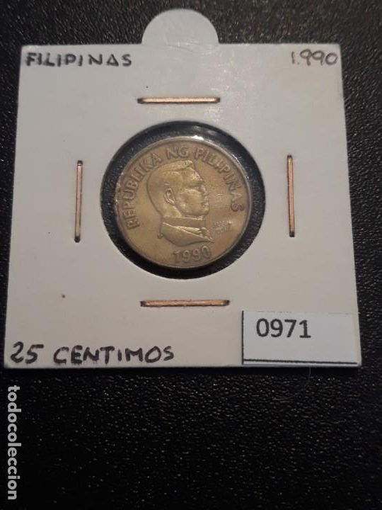 Monedas antiguas de Asia: Filipinas 25 c&eacute;ntimos 1990 - Foto 1