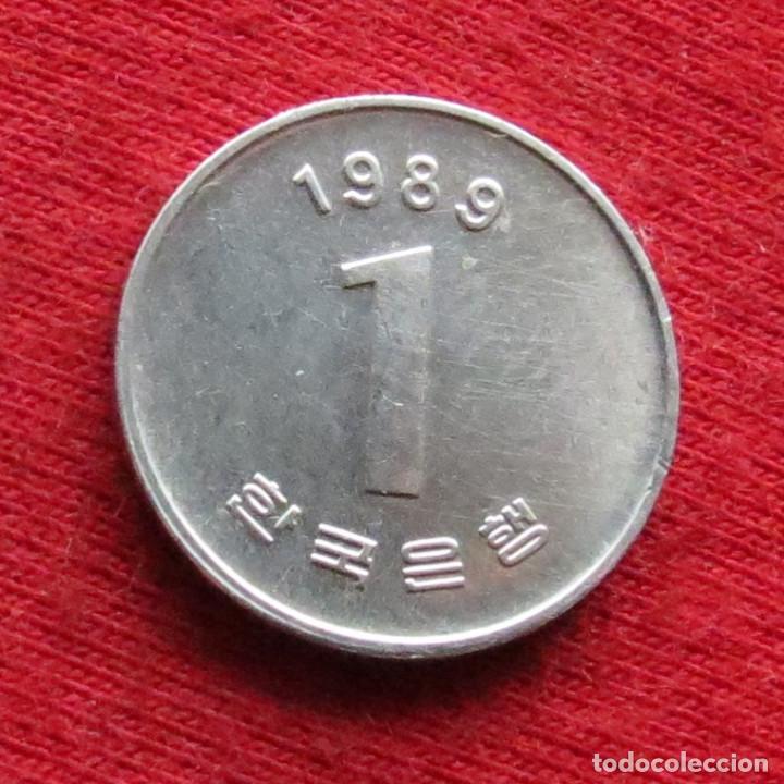 Monedas antiguas de Asia: Corea del Sur 1 won 1989 Korea - Foto 1