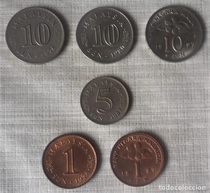 Monedas antiguas de Asia: SEIS MONEDAS DE MALAYSIA - Foto 1