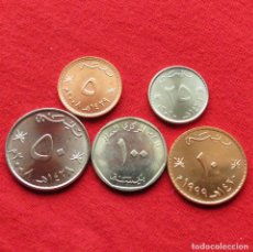 Monedas antiguas de Asia: OMAN SERIE 5 10 25 50 100 BAISA 1984 - 2010 UNC. Lote 198063138