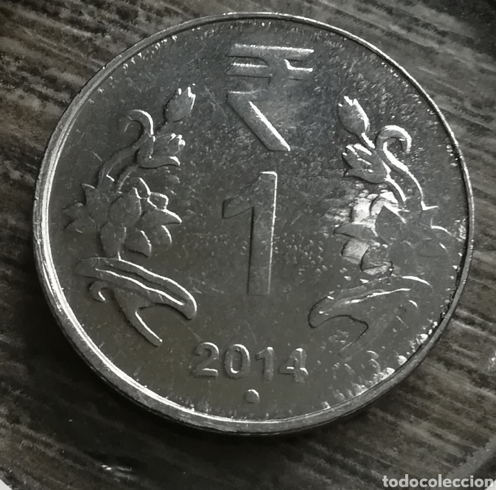 Monedas antiguas de Asia: Moneda India 1 rupia 2014 - Foto 1