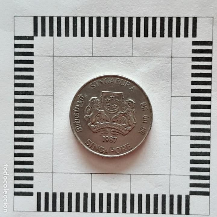 Monedas antiguas de Asia: 20 C&Eacute;NTIMOS, SINGAPUR. 1987.(KM#52) - Foto 1