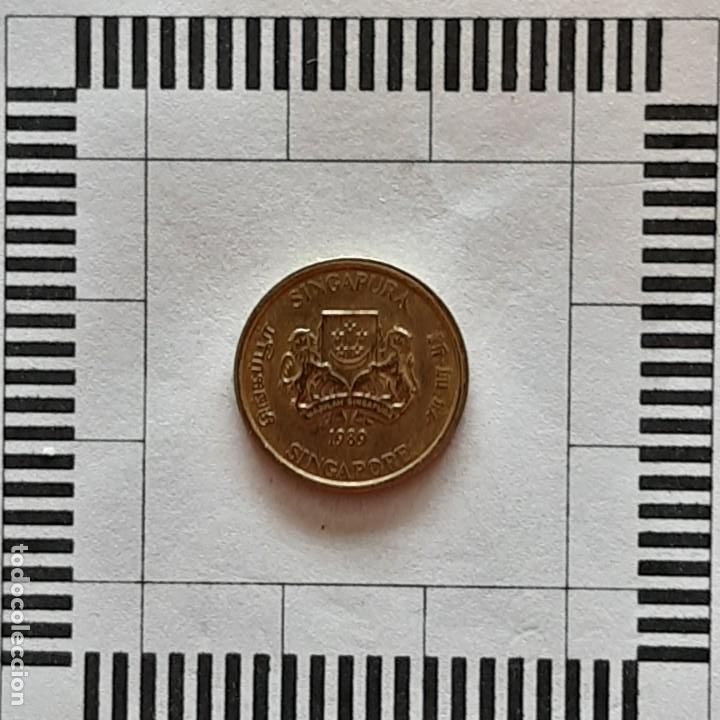 Monedas antiguas de Asia: 5 C&Eacute;NTIMOS, SINGAPUR. 1989.(KM#50) - Foto 1