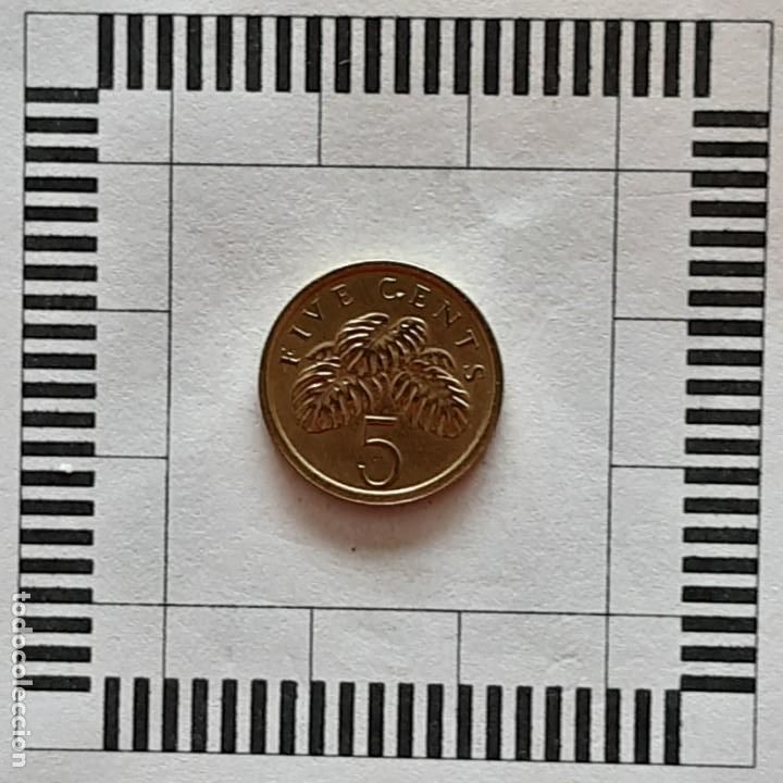 Monedas antiguas de Asia: 5 C&Eacute;NTIMOS, SINGAPUR. 1989.(KM#50) - Foto 2