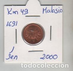 Monedas antiguas de Asia: MONEDA MALASIA 1 SEN 2000 - Foto 1