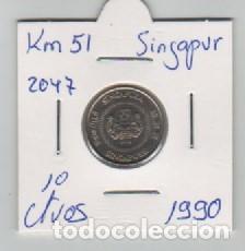 Monedas antiguas de Asia: MONEDA SINGAPUR 10 CENTAVOS 1990 - Foto 1
