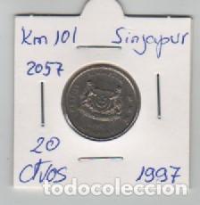 Monedas antiguas de Asia: MONEDA SINGAPUR 20 CENTAVOS 1997 - Foto 1