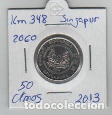 Monedas antiguas de Asia: MONEDA SINGAPUR 50 CENTAVOS 2013 - Foto 1