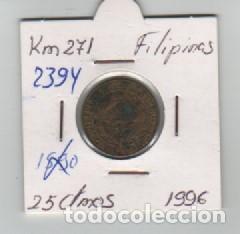 Monedas antiguas de Asia: MONEDA FILIPINAS 25 CENTAVOS 1996 - Foto 1
