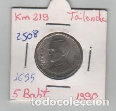 Monedas antiguas de Asia: MONEDA TAILANDIA 5 BATH 1990 - Foto 1