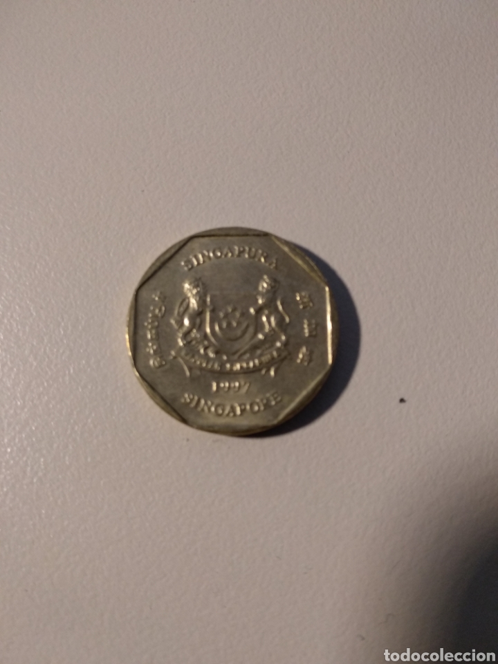 Monedas antiguas de Asia: Moneda de Singapur de 1 d&oacute;lar - Foto 2