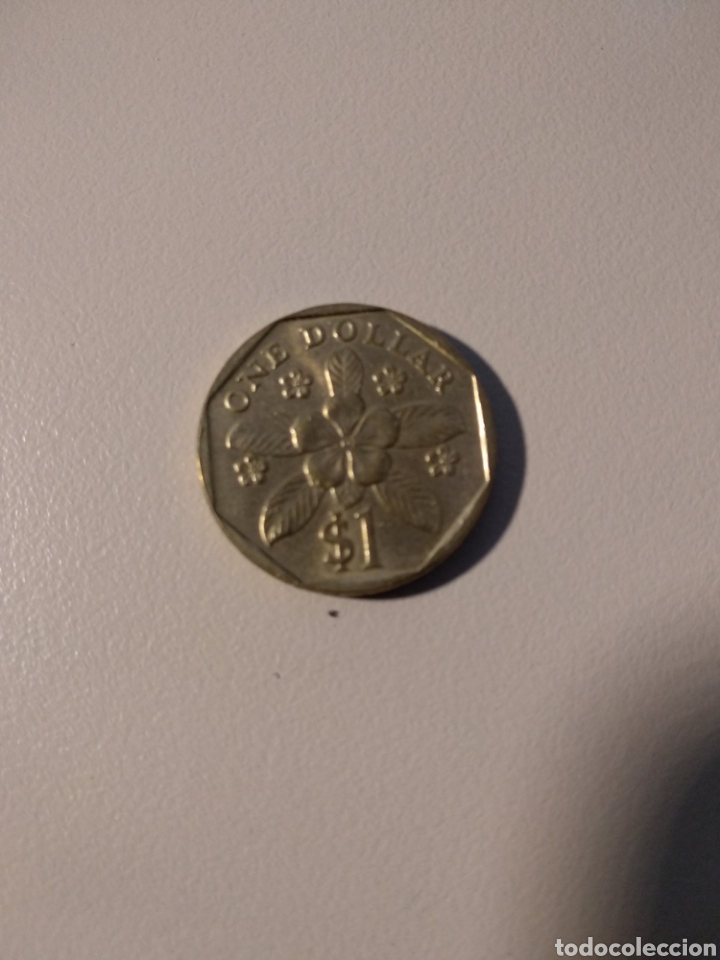 Monedas antiguas de Asia: Moneda de Singapur de 1 d&oacute;lar - Foto 1