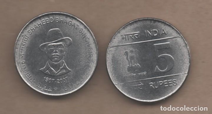 Monedas antiguas de Asia: INDIA # 5 RUPIA 2007 KM406 - Foto 1
