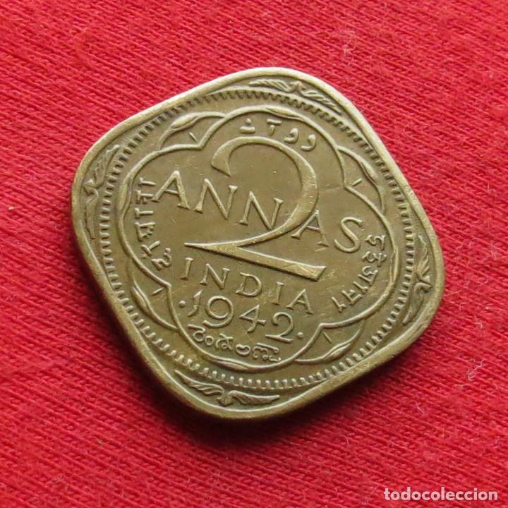 Monedas antiguas de Asia: India 2 anna 1942 - Foto 1