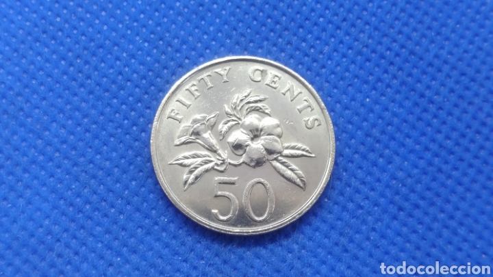Monedas antiguas de Asia: SINGAPUR 50 CENTS 1987 - Foto 1