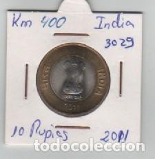 Monedas antiguas de Asia: MONEDA INDIA 10 RUPIAS 2011 - Foto 1