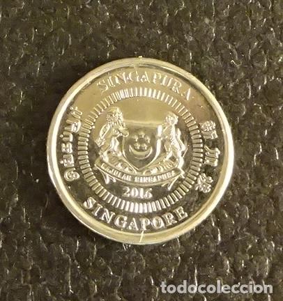 Monedas antiguas de Asia: SINGAPUR 10 CENTS 2016 - Foto 1