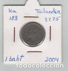 Monedas antiguas de Asia: MONEDA TAILANDIA 1 BATH 2004 - Foto 1