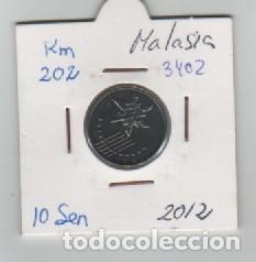 Monedas antiguas de Asia: MONEDA MALASIA 10 SEN 2012 - Foto 1