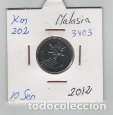 Monedas antiguas de Asia: MONEDA MALASIA 10 SEN 2012 - Foto 1
