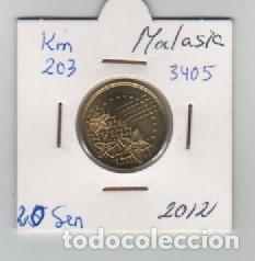 Monedas antiguas de Asia: MONEDA MALASIA 20 SEN 2012 - Foto 1