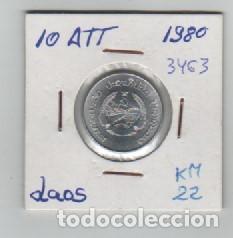 Monedas antiguas de Asia: MONEDA LAOS 10 ATT 1980 - Foto 1