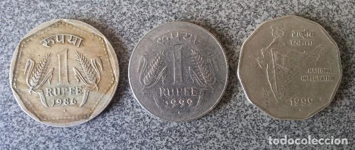 Monedas antiguas de Asia: Lote Rupias India - Foto 1