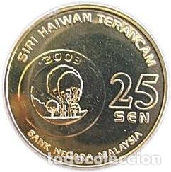 Monedas antiguas de Asia: Malaysia 25 sen 2003 - Foto 2