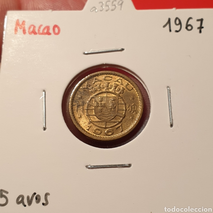 Monedas antiguas de Asia: Macao 5 avos 1967 - Foto 1