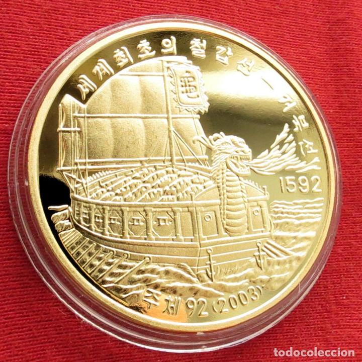Monedas antiguas de Asia: Corea del Norte 20 won 2003 barco 1592 DPRK Korea - Foto 1