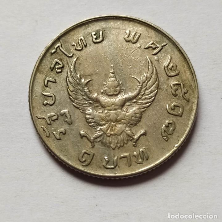 Monedas antiguas de Asia: ## Tailandia - 1 Baht 1974 ## - Foto 2