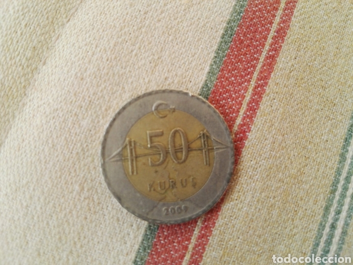 Monedas antiguas de Asia: Moneda 50 Kurus Turqu&iacute;a - Foto 2