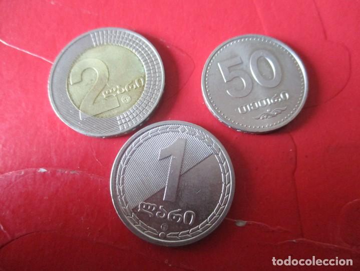 Monedas antiguas de Asia: Serie de 3 monedas de Georgia - Foto 2