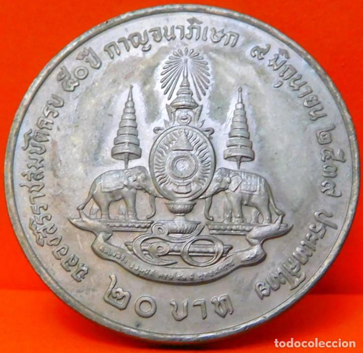 Monedas antiguas de Asia: TAILANDIA, 20 BATH, 1996. (76) - Foto 2