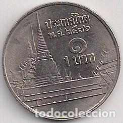 Monedas antiguas de Asia: Tailandia - 1 bath 1993 - Km#183 - Foto 2