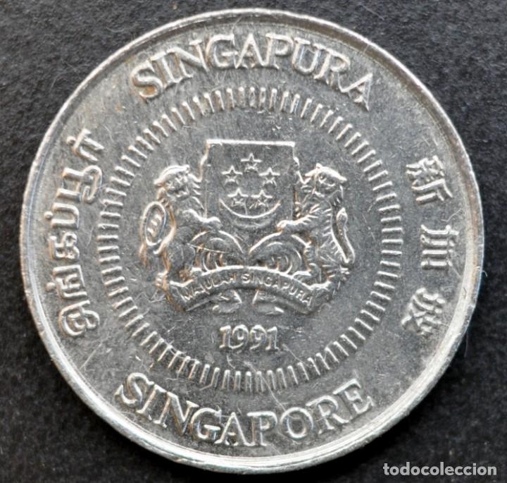 Monedas antiguas de Asia: Singapur, 10 centavos 1991 - Foto 1