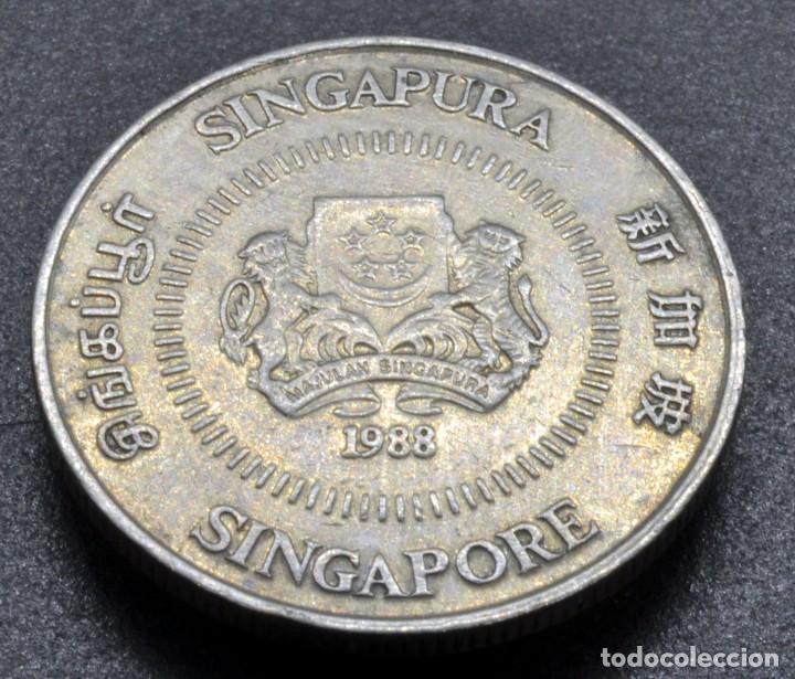 Monedas antiguas de Asia: Singapur, 10 centavos 1988 - Foto 1