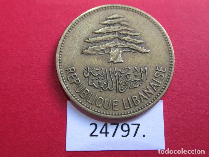 Monedas antiguas de Asia: Libano 25 piastras 1961 - Foto 2