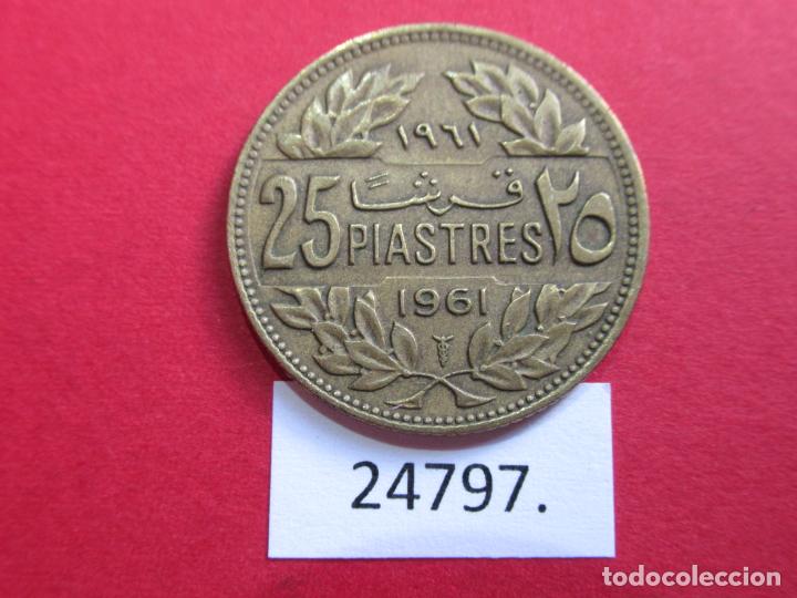 Monedas antiguas de Asia: Libano 25 piastras 1961 - Foto 1