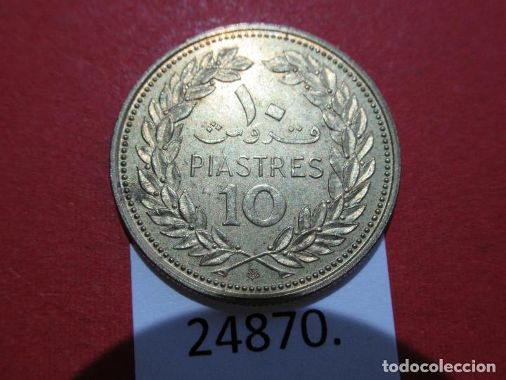 Monedas antiguas de Asia: Libano 10 piastras 1969 - Foto 2