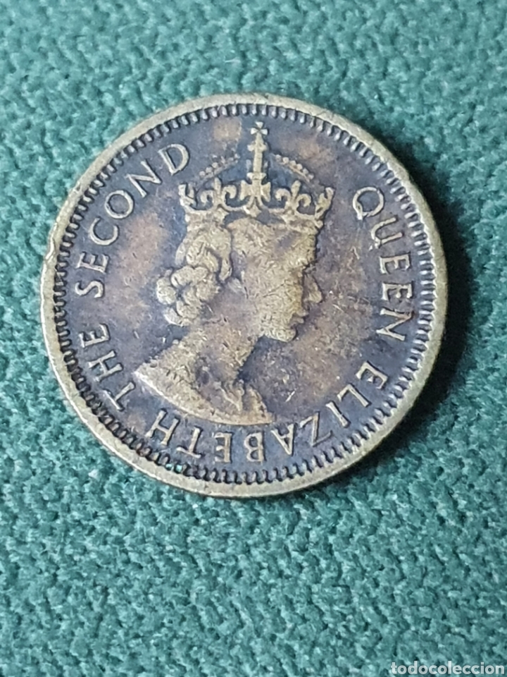 Monedas antiguas de Asia: Hong kong 5 cent 1967 - Foto 2