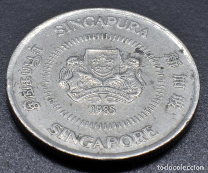 Monedas antiguas de Asia: Singapur, 10 centavos 1985 - Foto 2