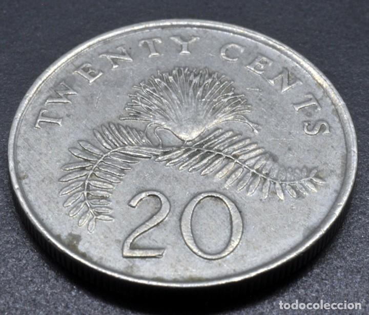 Monedas antiguas de Asia: Singapur, 20 centavos 1989 - Foto 1